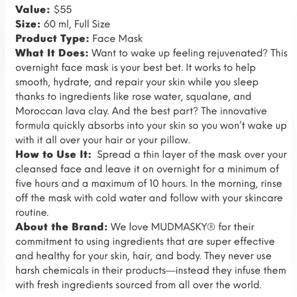 Bundle of 2 Mudmasky:Sleep Repair Renewal Mask & Blue Light Protection Mask NEW‎